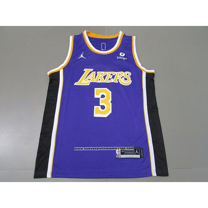 Maglia Los Angeles Lakers Anthony Davis #3 Statement 2021-22 Violaa